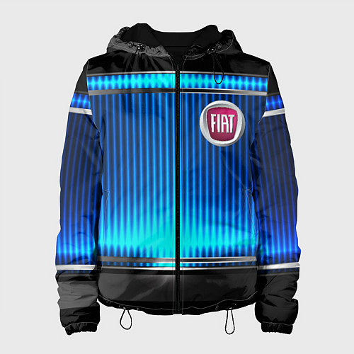 Женская куртка FIAT текстура авто / 3D-Черный – фото 1