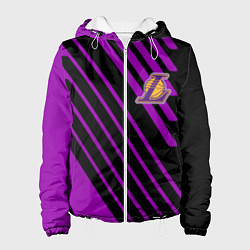 Куртка с капюшоном женская Лейкерс, цвет: 3D-белый