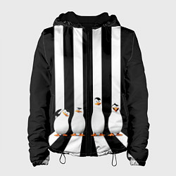 Куртка с капюшоном женская Четыре пингвина, цвет: 3D-черный