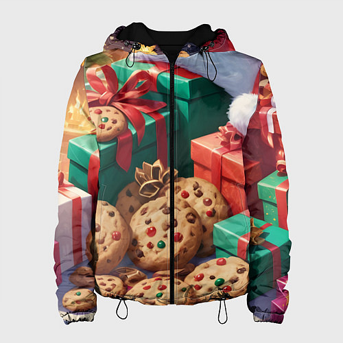 Женская куртка Рождественские подарки / 3D-Черный – фото 1