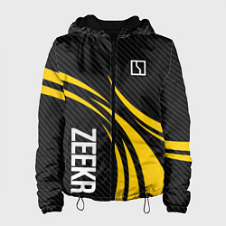Куртка с капюшоном женская Zeekr - yellow color, цвет: 3D-черный