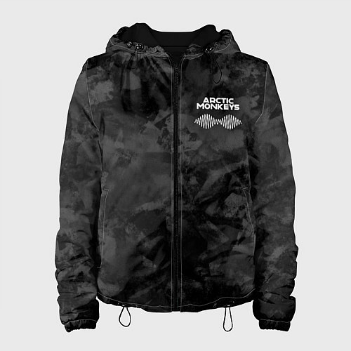 Женская куртка Arctic Monkeys - серый тайдай / 3D-Черный – фото 1