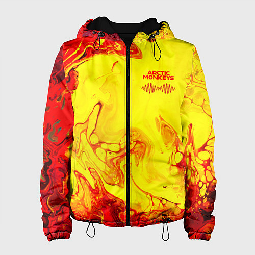 Женская куртка Arctic Monkeys - ядовитые подтеки / 3D-Черный – фото 1