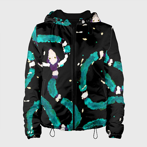 Женская куртка Змейки на охоте / 3D-Черный – фото 1