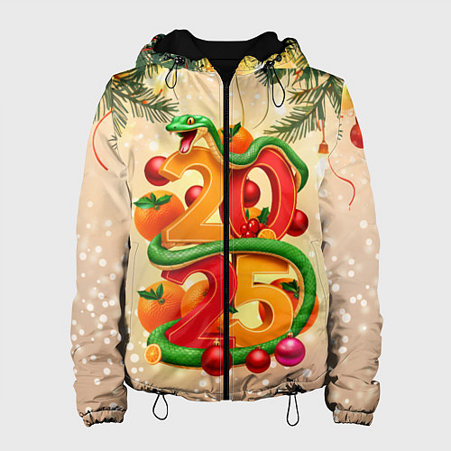 Женская куртка Веселая змея 2025 / 3D-Черный – фото 1