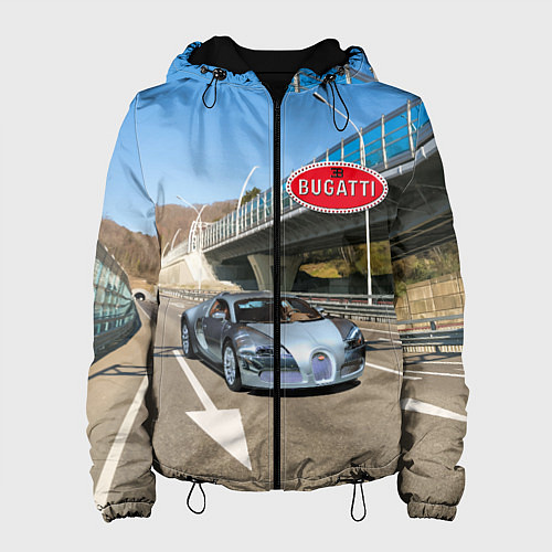 Женская куртка Бугатти на трассе / 3D-Черный – фото 1