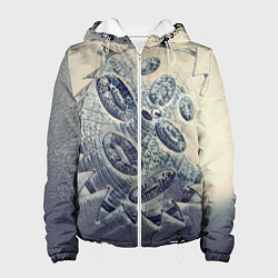 Куртка с капюшоном женская Синяя кровь, цвет: 3D-белый