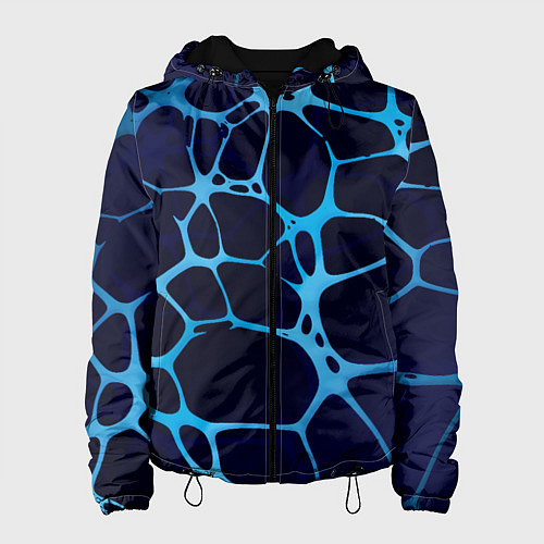 Женская куртка Aqua - абстракция / 3D-Черный – фото 1