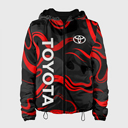 Женская куртка Toyota - красные языки пламени