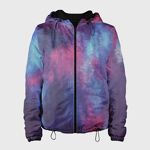 Женская куртка Тай-дай космос / 3D-Черный – фото 1