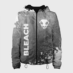 Куртка с капюшоном женская Bleach - grey gradient вертикально, цвет: 3D-черный