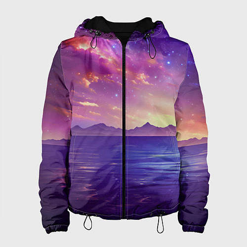 Женская куртка Волшебная галактика / 3D-Черный – фото 1