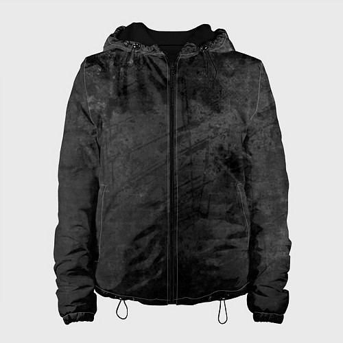 Женская куртка Абстракция - dark grunge break / 3D-Черный – фото 1