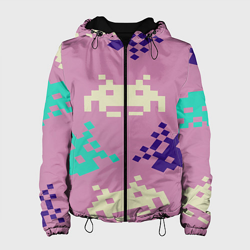 Женская куртка Пиксели фильтр / 3D-Черный – фото 1