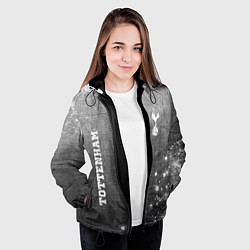 Куртка с капюшоном женская Tottenham - grey gradient вертикально, цвет: 3D-черный — фото 2