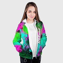 Куртка с капюшоном женская Color impression - abstraction, цвет: 3D-белый — фото 2