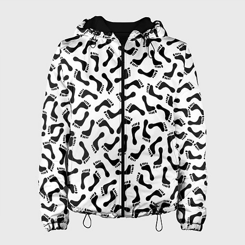 Женская куртка Следы / 3D-Черный – фото 1