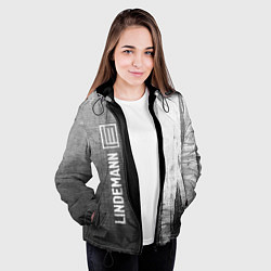 Куртка с капюшоном женская Lindemann - grey gradient по-вертикали, цвет: 3D-черный — фото 2