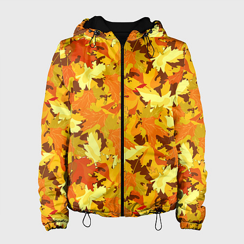 Женская куртка Золотая кленовая осень / 3D-Черный – фото 1