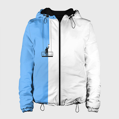 Женская куртка Моляр красит стену / 3D-Черный – фото 1