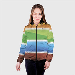 Куртка с капюшоном женская Просвет, цвет: 3D-черный — фото 2