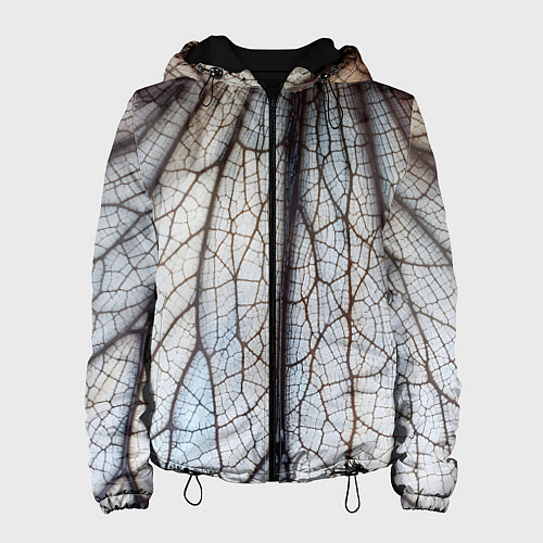 Женская куртка Прожилки растения / 3D-Черный – фото 1