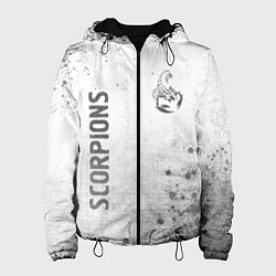 Куртка с капюшоном женская Scorpions - white gradient вертикально, цвет: 3D-черный