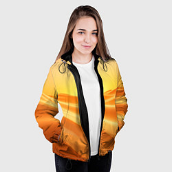 Куртка с капюшоном женская Золотые пески, цвет: 3D-черный — фото 2