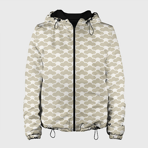 Женская куртка Геометричный узор в японском стиле / 3D-Черный – фото 1