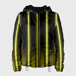 Куртка с капюшоном женская Neon yellow, цвет: 3D-черный