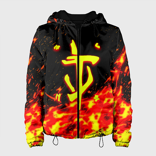 Женская куртка Doom огненное лого / 3D-Черный – фото 1