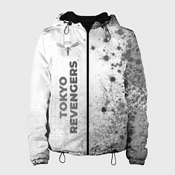 Куртка с капюшоном женская Tokyo Revengers - white gradient по-вертикали, цвет: 3D-черный