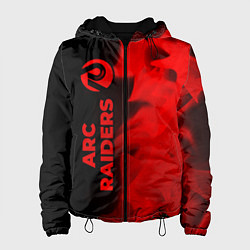 Куртка с капюшоном женская ARC Raiders - red gradient по-вертикали, цвет: 3D-черный