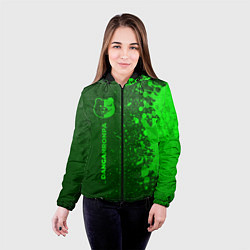 Куртка с капюшоном женская Danganronpa - green gradient по-вертикали, цвет: 3D-черный — фото 2