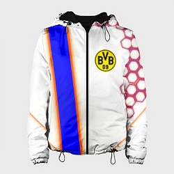 Куртка с капюшоном женская Borussia geometry sport, цвет: 3D-черный