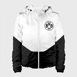 Куртка с капюшоном женская Borussia geometry, цвет: 3D-белый