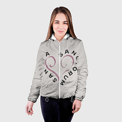 Куртка с капюшоном женская Sancta sanctorum, цвет: 3D-белый — фото 2