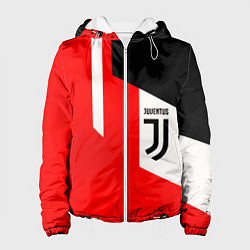 Куртка с капюшоном женская Juventus sport geometry, цвет: 3D-белый