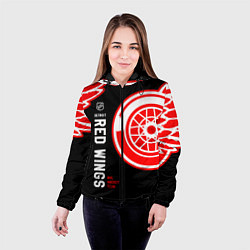 Куртка с капюшоном женская Detroit Red Wings team, цвет: 3D-черный — фото 2