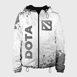 Куртка с капюшоном женская Dota - white gradient вертикально, цвет: 3D-черный