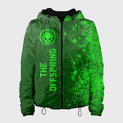 Куртка с капюшоном женская The Offspring - green gradient по-вертикали, цвет: 3D-черный