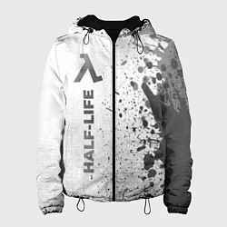 Куртка с капюшоном женская Half-Life - white gradient по-вертикали, цвет: 3D-черный