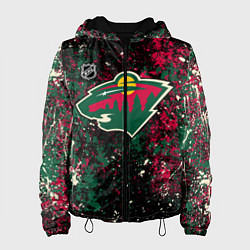 Куртка с капюшоном женская Minnesota Wild NHL black, цвет: 3D-черный