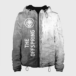 Куртка с капюшоном женская The Offspring - grey gradient по-вертикали, цвет: 3D-черный