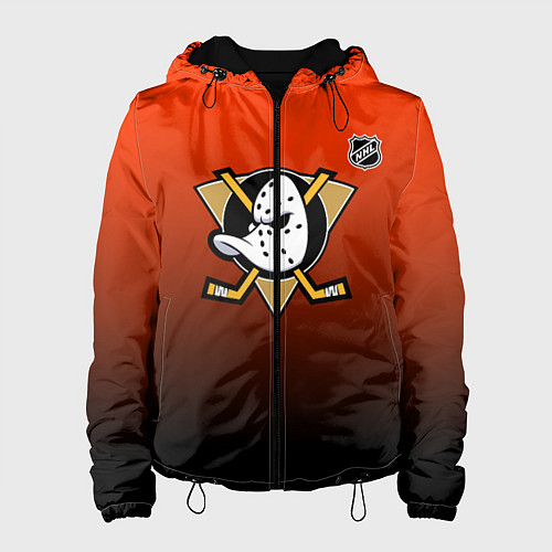 Женская куртка Анахайм Дакс - оранжевый градиент / 3D-Черный – фото 1