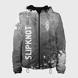 Куртка с капюшоном женская Slipknot - grey gradient вертикально, цвет: 3D-черный
