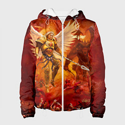 Куртка с капюшоном женская Сангвиний великий ангел, цвет: 3D-белый