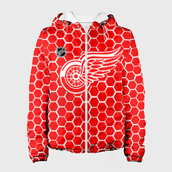 Женская куртка Детройт Ред Уингз - красные соты