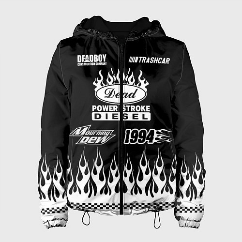 Женская куртка Dead black - Bones / 3D-Черный – фото 1