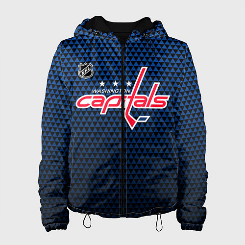 Женская куртка Вашингтон Кэпиталз - синий градиент / 3D-Черный – фото 1